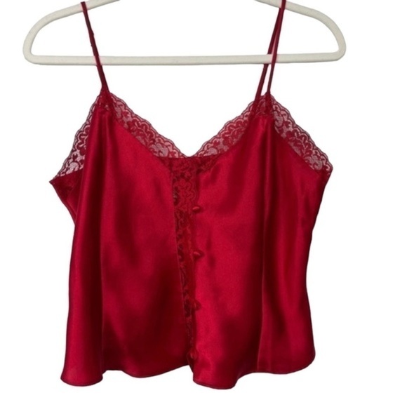 Victoria’s Secret Vintage Gold Label Scarlet Red Button Front Cami - Picture 5 of 8